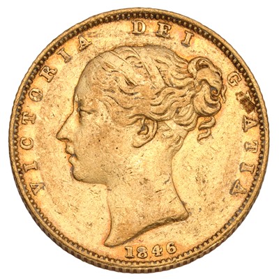 Lot 175 - Victoria, Sovereign 1846, (Marsh 29, S.3852)...