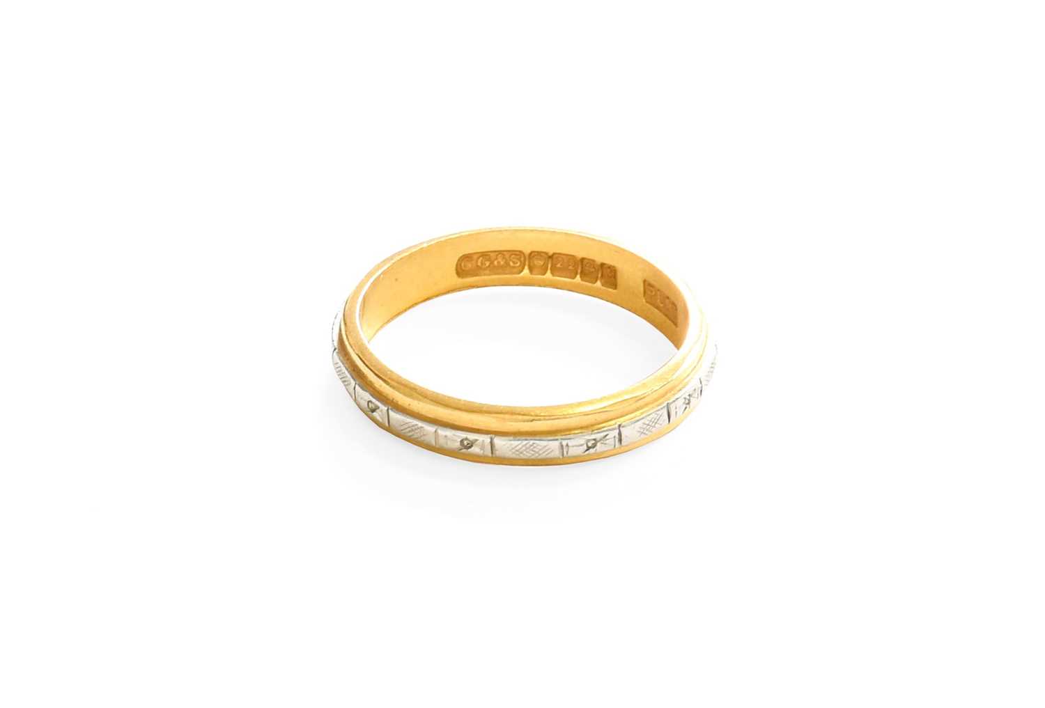 Lot 38 - A 22 Carat Gold and Platinum Ring, by Charles...