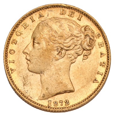 Lot 182 - Victoria, Sovereign 1872, Melbourne Mint...
