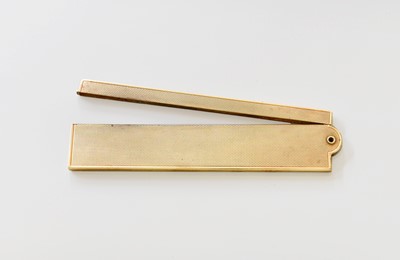 Lot 89 - A Gold Comb-Case, Maker's Mark JF Conjoined...