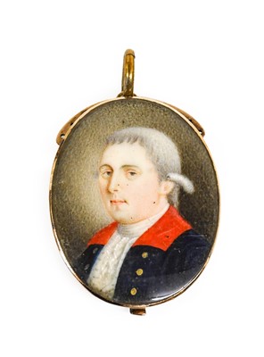 Lot 270 - English School (late 18th century): Miniature...