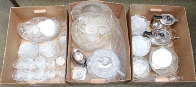 Lot 323 - Three Moser sytle Cut Glass Tumblers with Gilt...