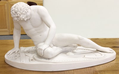 Lot 375 - After the Antique a Faux Marble Statue, the...