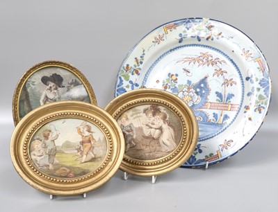 Lot 354 - An 18th Century English Delft Charger, circa...