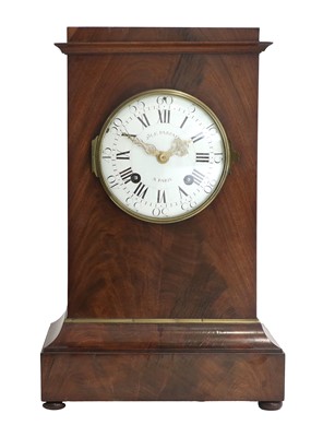 Lot 688 - A Mahogany Striking Bracket Clock, signed Jn...