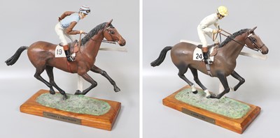 Lot 363 - Two Painted Equestrian Models, by I. H. Arthur...