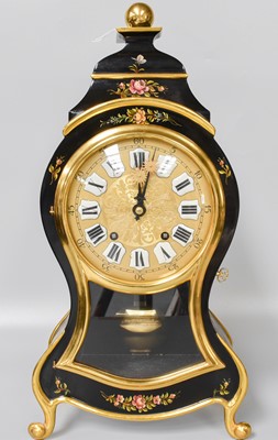 Lot 251 - A Zenith Lacquered Bracket Clock, case with...