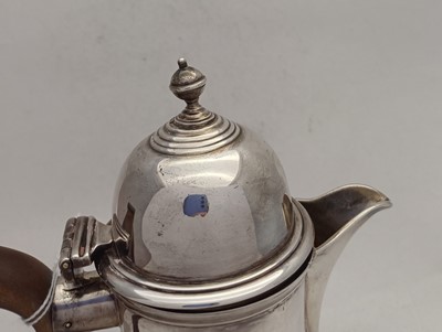 Lot An Edward VII Silver Hot-Water Jug