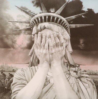 Lot 1079 - After Gee Vaucher (b.1945) "Oh America"...