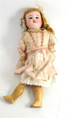 Lot 219 - SFBJ French bisque socket head doll