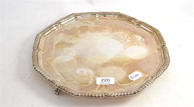 Lot 220 - A modern silver salver, Edward Viner, Sheffield 1966