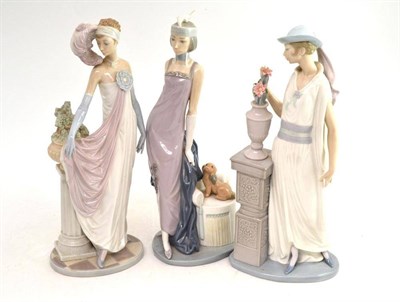 Lot 222 - Three Lladro figures, Dama Charleston No.5.283, Dama Gran Casino No.5175 and Dama Cuple No.5174...