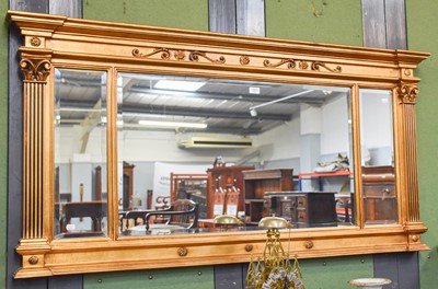 Lot 1227 - A Reproduction Regency Style Giltwood Tryptic...