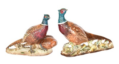 Lot 232 - Beswick Pheasants (Pair), model No. 2078,...
