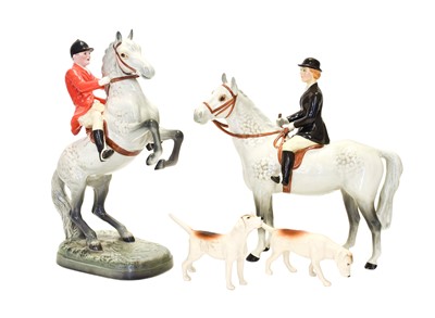 Lot 204 - Beswick Huntsman (On Rearing Horse), model No....