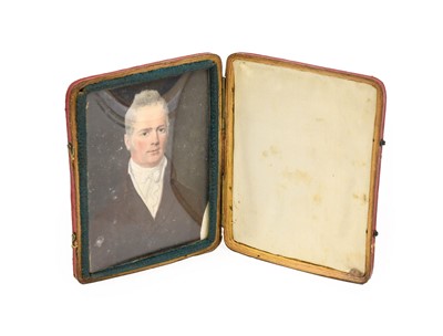 Lot 335 - English School (early 19th century): Miniature...