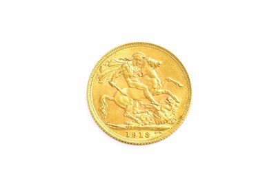 Lot 21 - George V Sovereign 1913; near extremely fine...