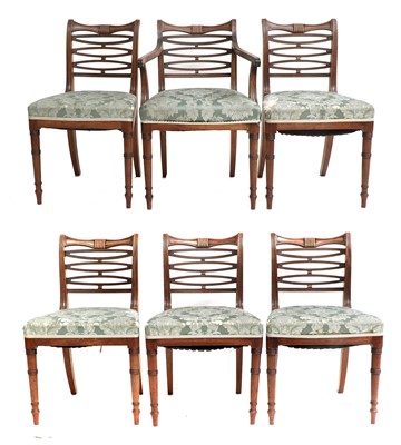 Lot 914 - A Set of Six Mahogany Dining Chairs, early...