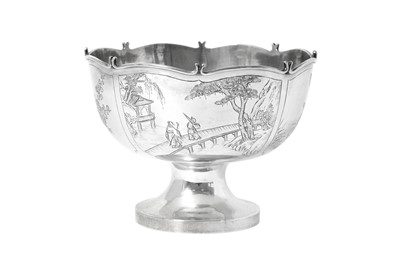 Lot 2086 - A Chinese Export Silver Bowl