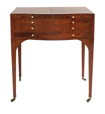 Lot 785 - A George III Satinwood, Tulipwood-Banded and...