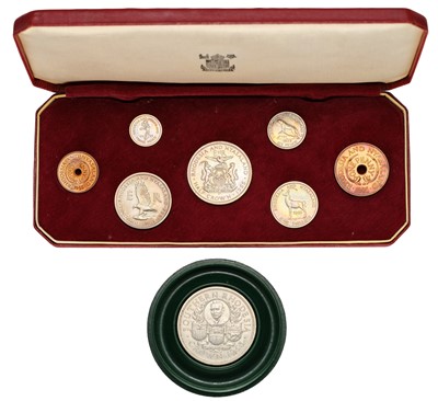 Lot 263 - Rhodesia and Nyasaland Proof Set 1955, 7 coin...