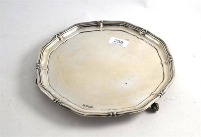 Lot 238 - A silver salver, Sheffield 1936