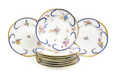 Lot 107 - A Matched Set of Ten Sèvres Porcelain Dinner...