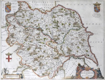 Lot 297 - Yorkshire Map [Blaeu (Johannes)], Ducatus...