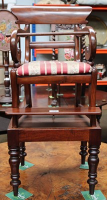 Lot 1196 - A 19th century Child's Mahogany High Chair,...