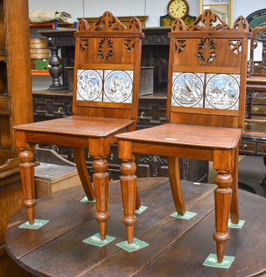 Lot 1253 - A Pair of Late 19th century Mahogany Hall...