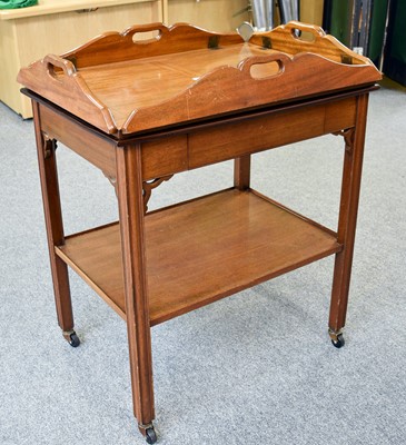 Lot 1145 - A Reproduction Mahogany Butler's Tray, with...