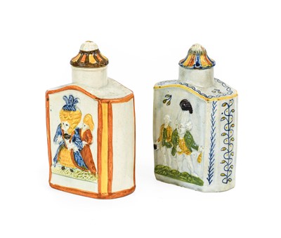 Lot 74 - A Pratt Ware Tea Caddy and Cover, circa 1800,...