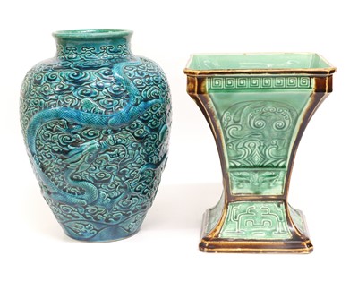 Lot 106 - A Late 19th Century French Majolica Vase, of...