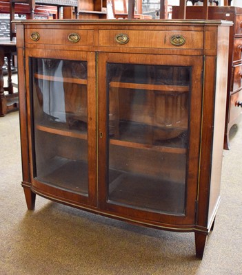 Lot 1257 - A Regency Bow Fronted Cabinet, 94cm by 93cm by...