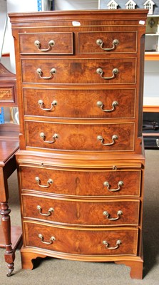 Lot 1189 - A Reproduction Georgian Style Walnut and...