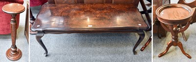 Lot 1151 - A Georgian Style Walnut Veneer Coffee Table,...