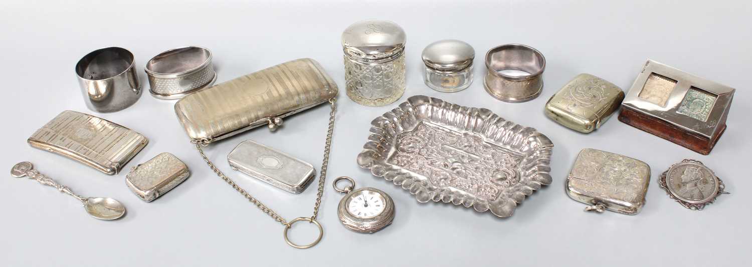 Lot 35 - A Collection of Assorted Silver and Objects of...