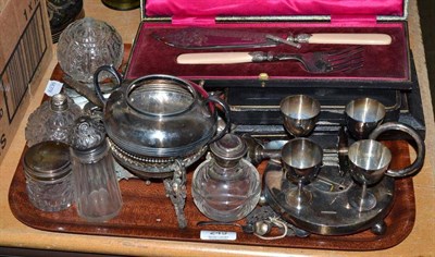 Lot 249 - A quantity of plate, scent bottles, etc