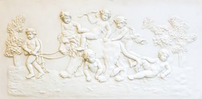 Lot 1136 - A Neo Classical Faux Marble Relief Scene of...