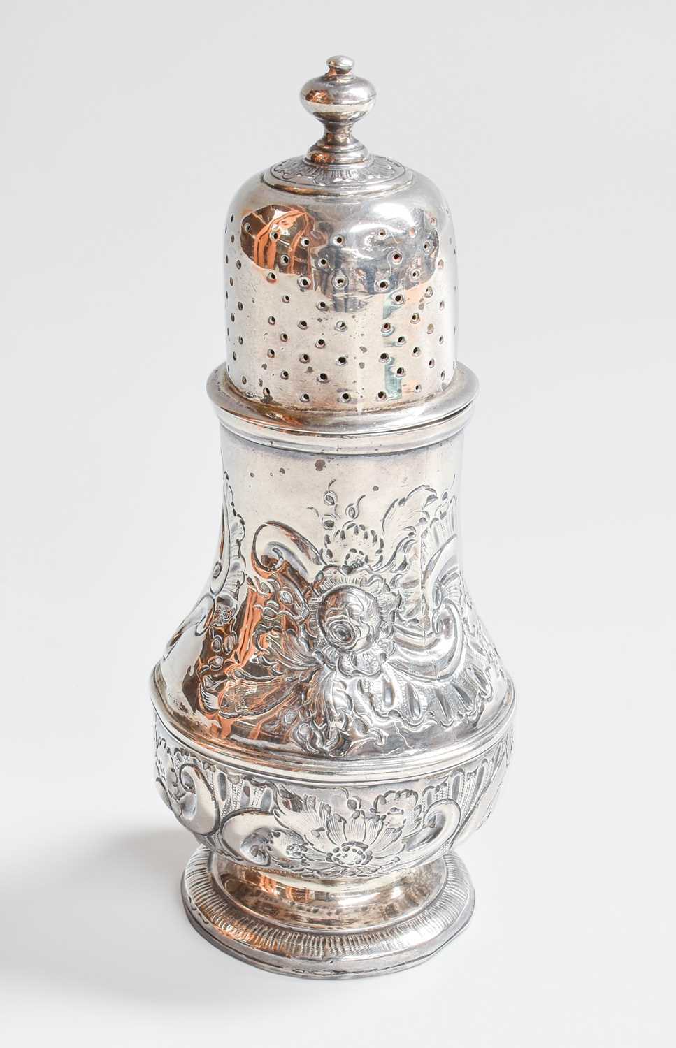 Lot 17 - A George I Silver Caster, by James Smith,...