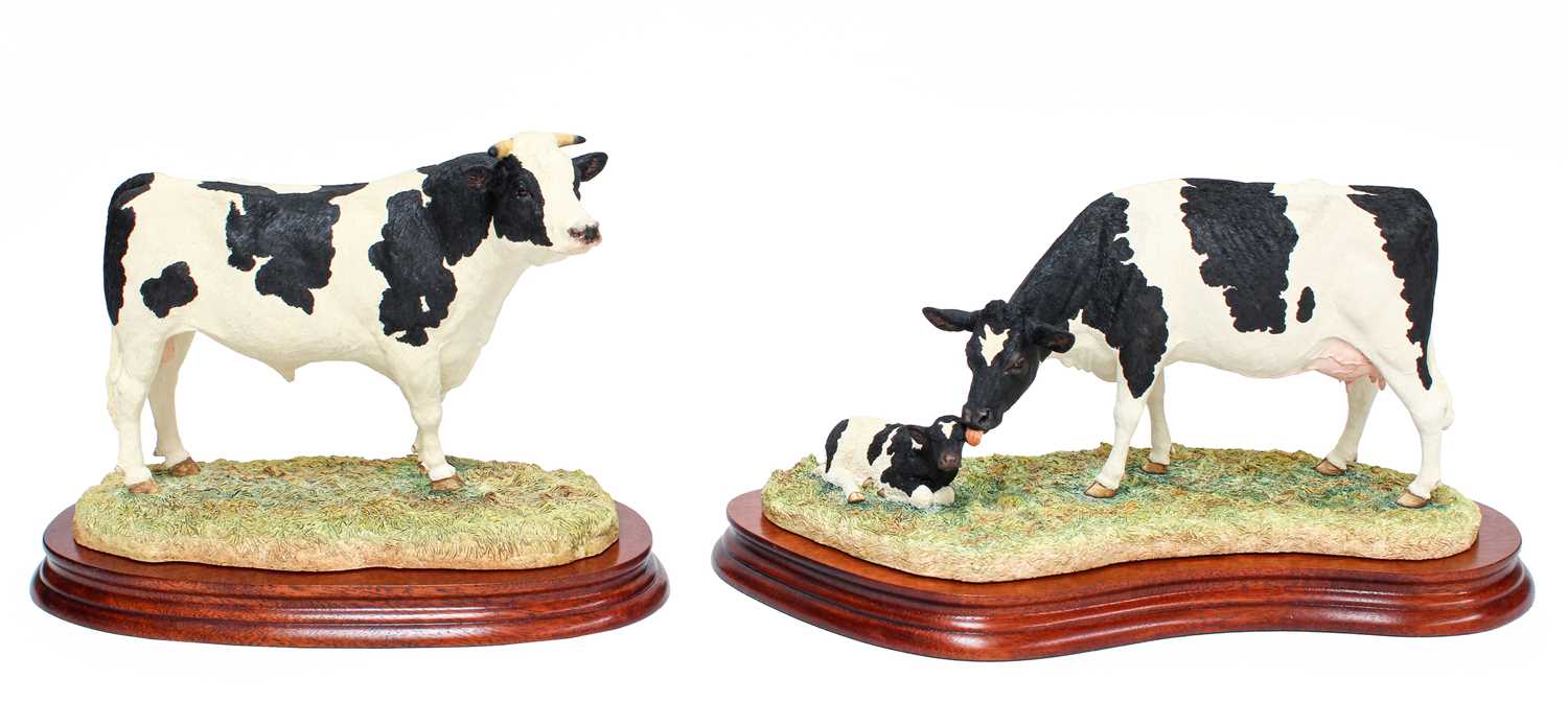 Lot 134 - Border Fine Arts 'Holstein Friesian Cow and...