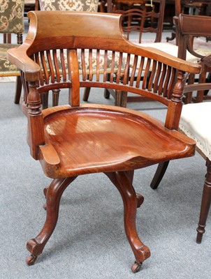 Lot 1205 - A Revolving Desk Chair, circa 1900