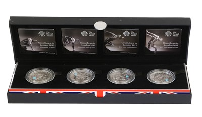 Lot 332 - Countdown to London 2012 Silver Proof Coin Set,...