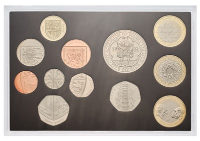 Lot 272 - 2009 UK Proof Coin set, 12 coins from £5-1p,...