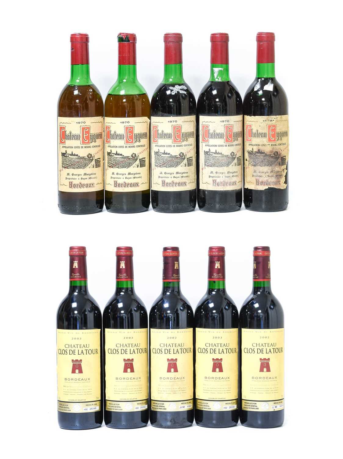 Lot 22 - Château Clos de Latour 2002 Bordeaux (five...