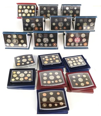 Lot 281 - 16x UK Proof Sets, comprising; 1986, 1993,...