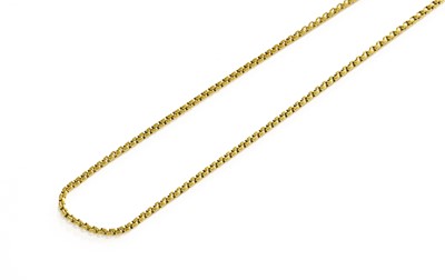 Lot 73 - A 9 Carat Gold Fancy Link Necklace, length 62cm