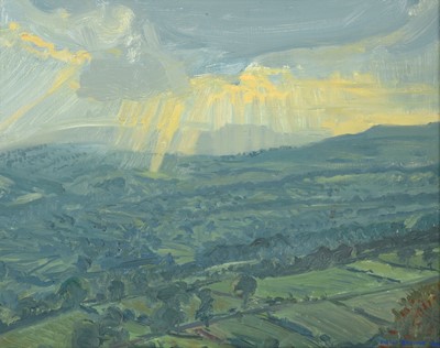 Lot 573 - Piers Browne (b.1949) "September Evening from...