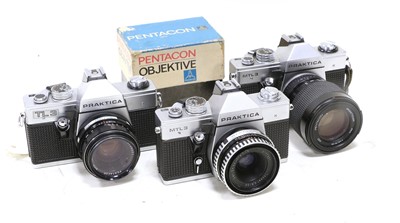 Lot 172 - Praktica Two MTL3 Cameras