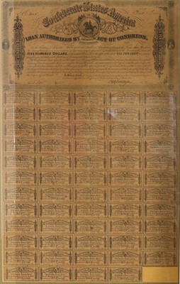 Lot 440 - Confederate States of America, 6% Loan Bonds...